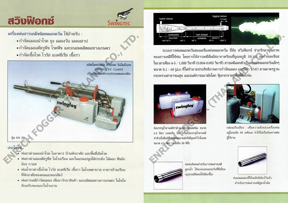 เครื่องพ่นหมอกควัน SWING FOG SN-50